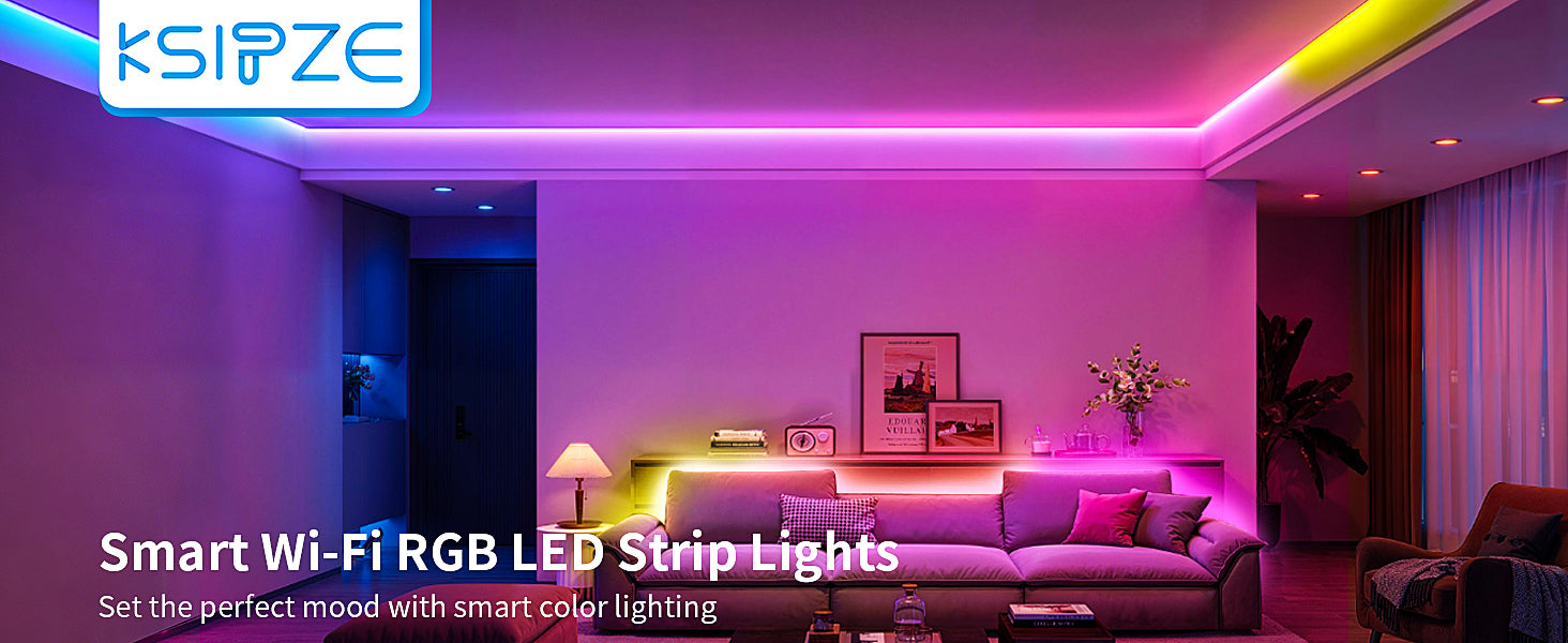 Smart WiFi strip lighting for your space