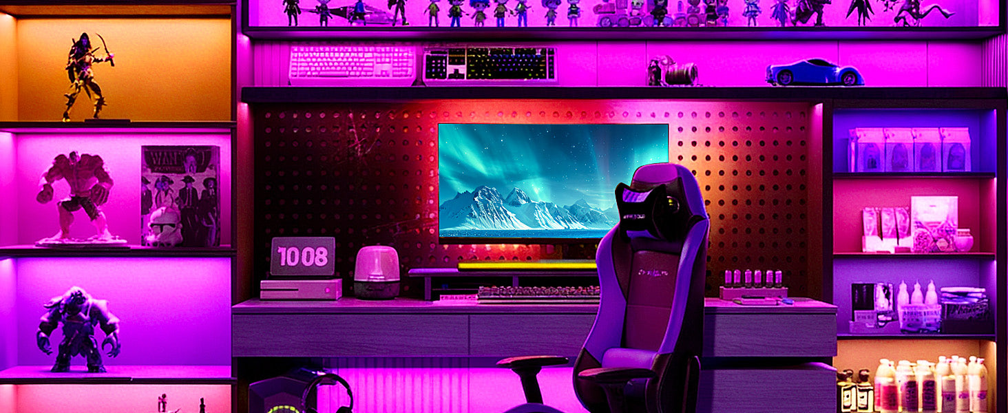 Gaming room lighting inspiration